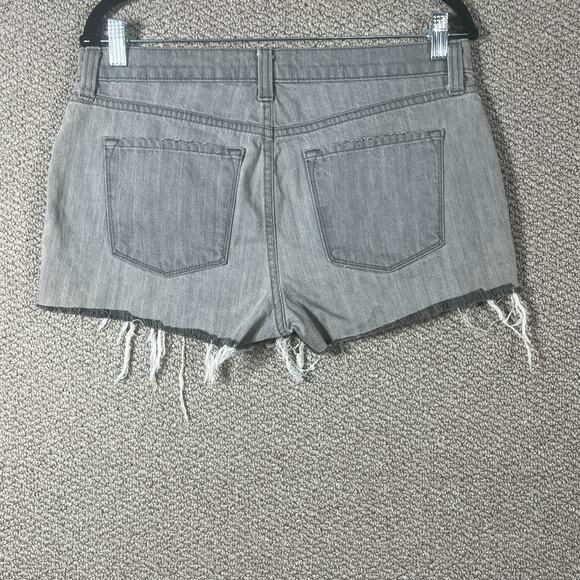 J Brand Denim Cut Off Shorts Womens Size 28 Gray Distressed Frayed Hem Festival - Picture 4 of 11